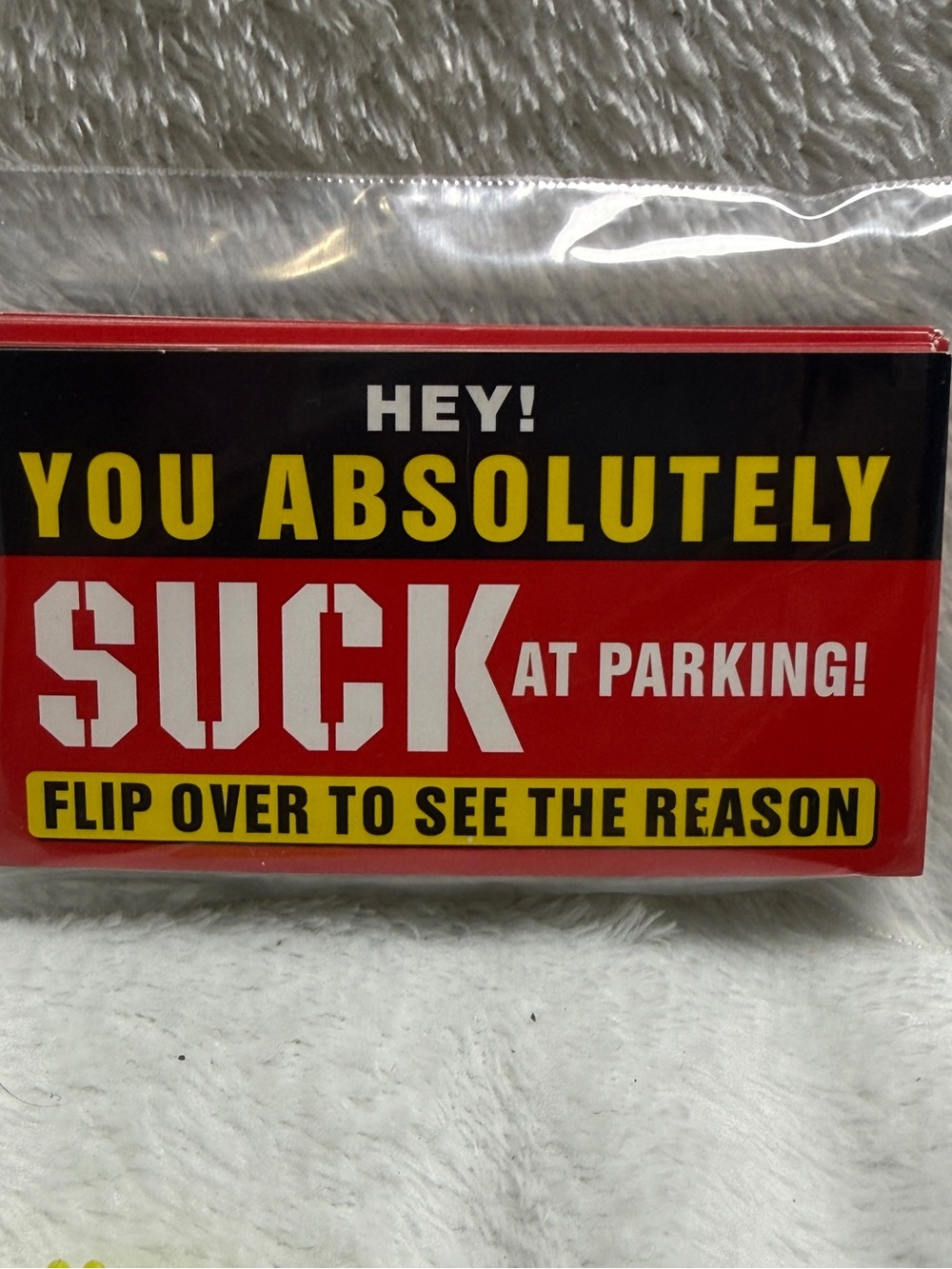 Bad Parking Prank Cards Bad Driver Checklist Joke Gag Gift Pack Violation 20pc